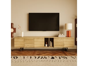 Meuble tv coloris naturel 191 cm <strong></strong> <strong></strong>