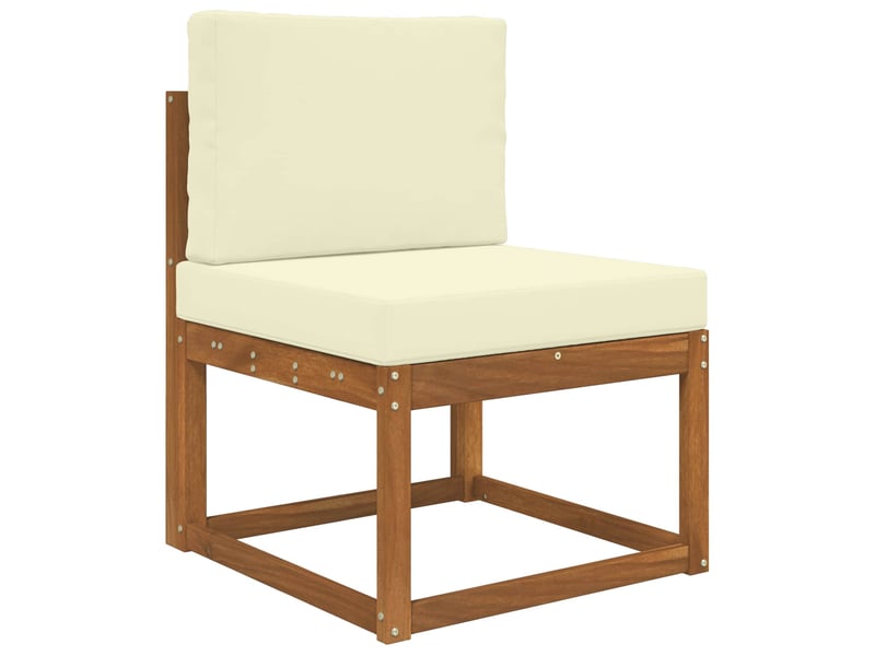 Coussin de canapé d'extérieur, coussin de chaise polyester crème 60 x 60 cm cf54073 - Conforama C