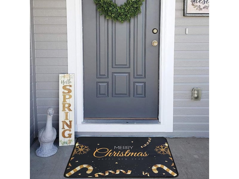  Tapis de bain antidérapant,40 x 60 cm,paillasson de noël,décoration de salle de bain de noël,tapis de décoration de noël,tapis salle bain,tapis imprim  - Conforama B