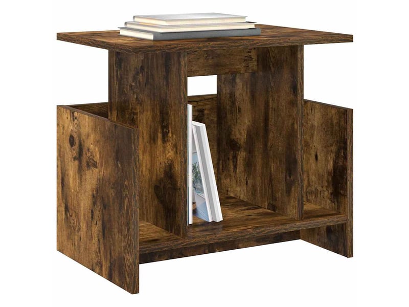  Meuble tv - banc tv - meuble de rangement 50 x 35 x 45 cm chêne fumé bois d'ingénierie  - Conforama C