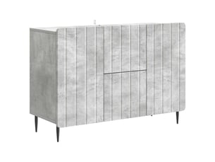 Buffet - bahut - meuble de rangement gris béton 89 x 34,5 x 62 cm bois d'ingénierie