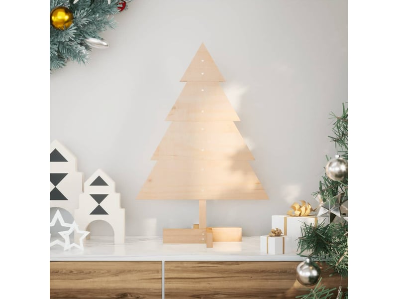  Sapin de noël - arbre de noël en bois pour décoration 70 cm bois massif  - Conforama B