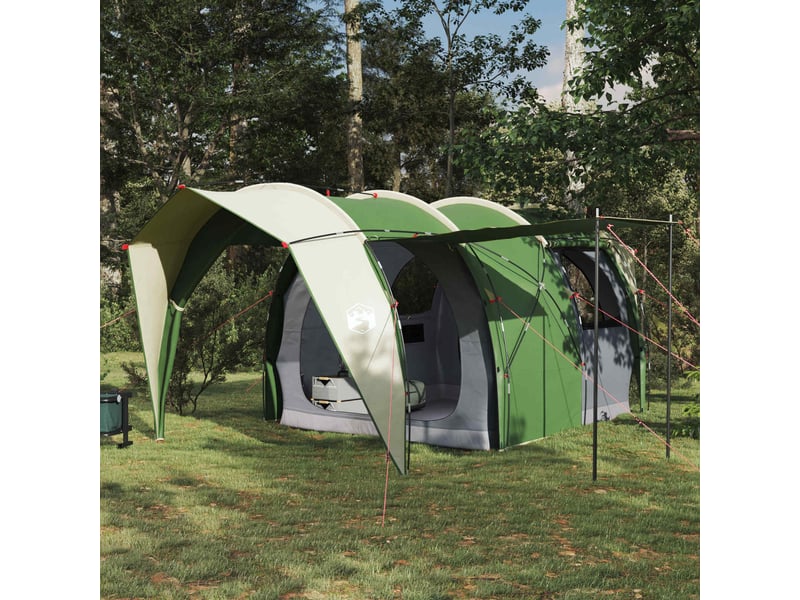 Tente tunnel, tente de camping 4 personne vert polyester 185t avec revêtement pu shl91133 - Conforama B