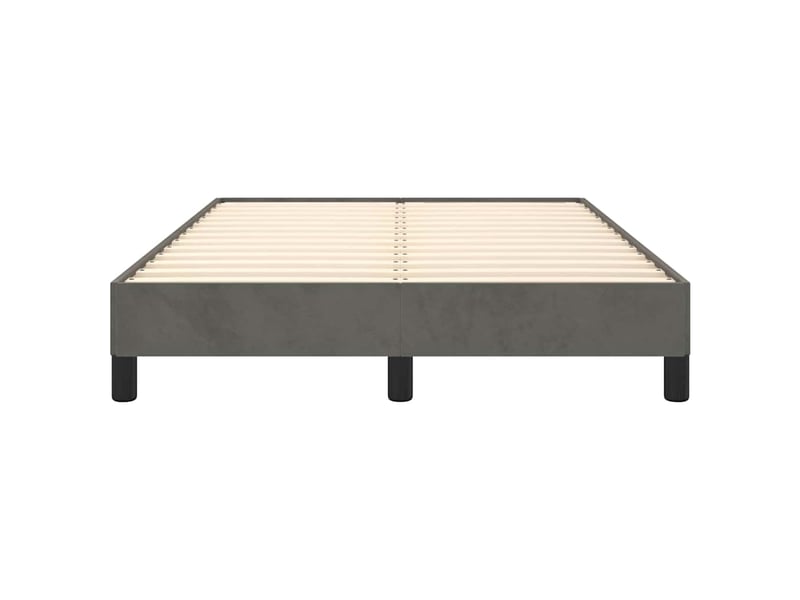  Lit double- lit adulte -  cadre de lit sans matelas gris foncé 120x190 cm velours  - Conforama D