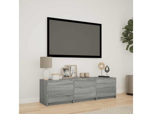Meuble tv coloris gris 140 cm <strong></strong> <strong></strong>
