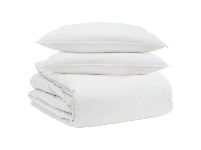  Ensemble de duvet avec oreiller 3 pcs - couette blanc plume de canard  - Conforama A