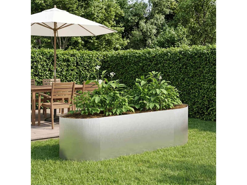  Jardinière - jardin surélevé acier inoxydable 140 x 40 x 40 cm acier  - Conforama B