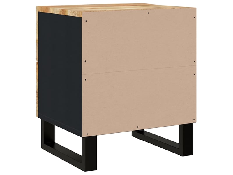  Lot de 2 tables de chevet - cabinet de chevet - table de nuit 40x33x46 cm bois de manguier solide  - Conforama C