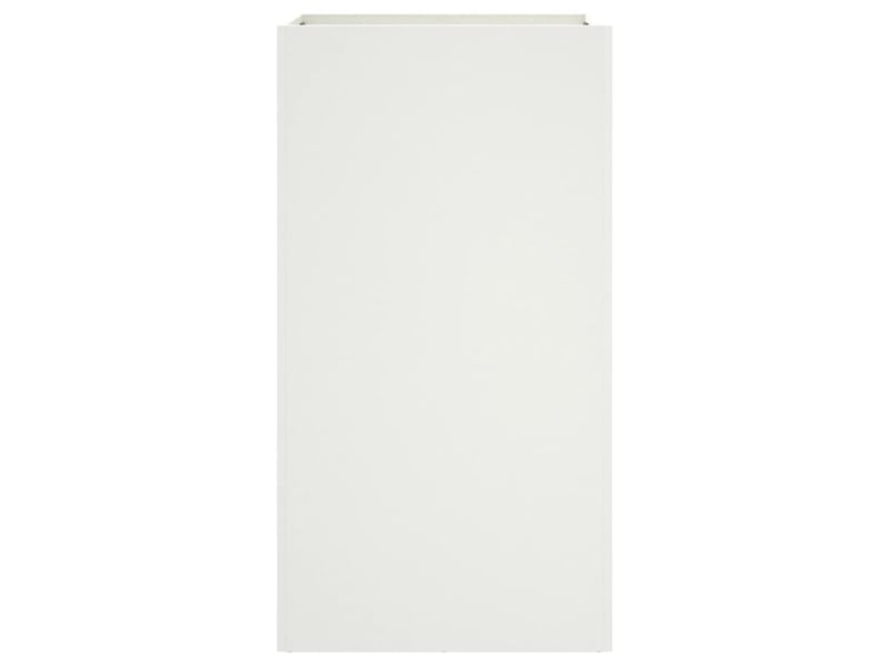  Jardinière - bac à fleurs blanc 42x38x75 cm acier  - Conforama E
