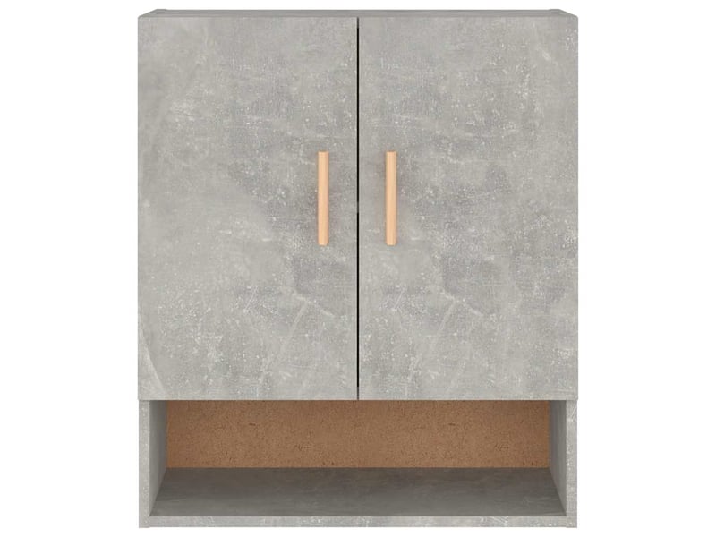  Armoire murale salon, meuble de rangement gris béton 60x31x70 cm bois d'ingénierie shl4188  - Conforama E