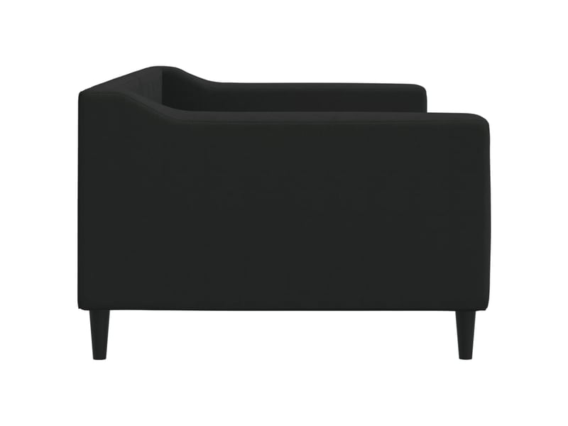  Lit simple- lit adulte -  lit de repos sans matelas noir 90x200 cm tissu  - Conforama C