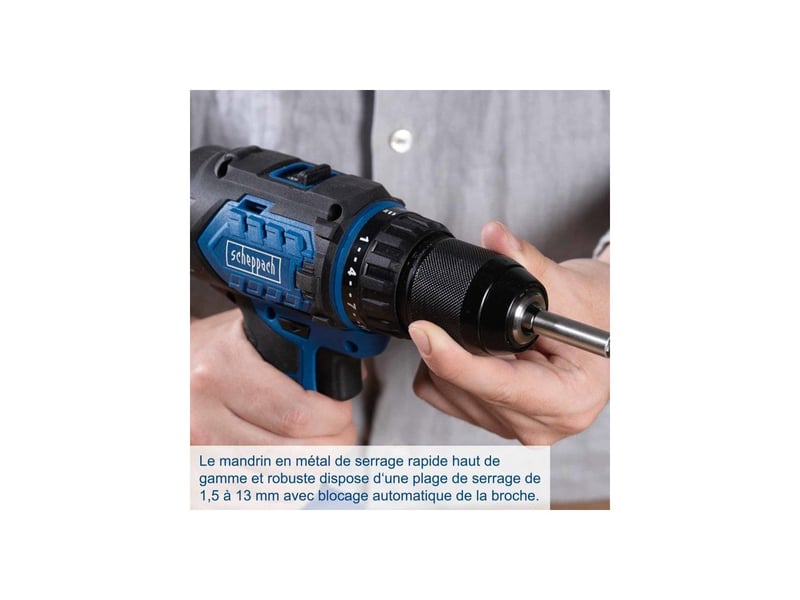  Perceuse percussion sans fil 20v brushless bc-cd60-x 13mm 60nm kit 2 batteries 2ah SCH4046664222361 - Conforama C