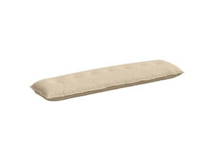 Coussin de dos, coussin de dossier crème 200 x 50 cm tissu en microfibre cf54626
