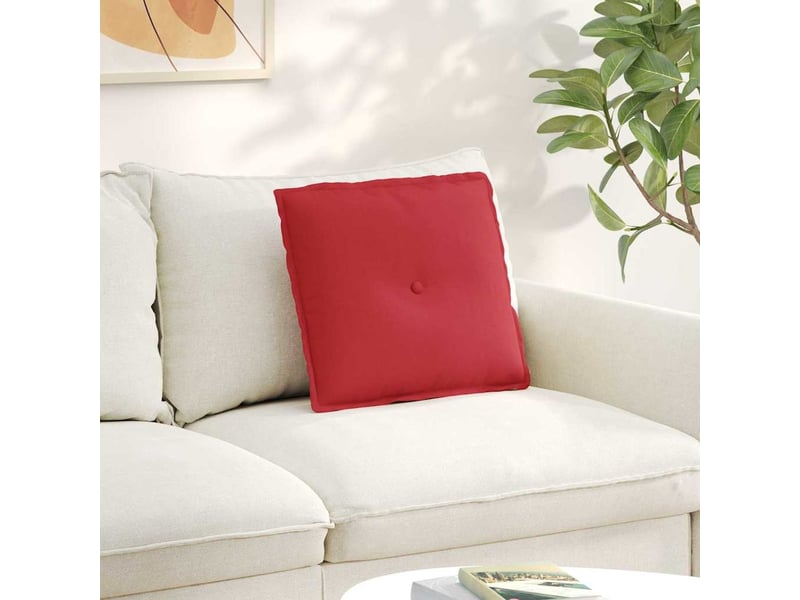  Coussin de dos, coussin de dossier rouge 50 x 19 x 45 cm tissu cf55003  - Conforama B