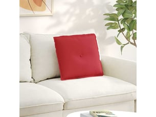 Coussin de dos, coussin de dossier rouge 50 x 19 x 45 cm tissu cf55003