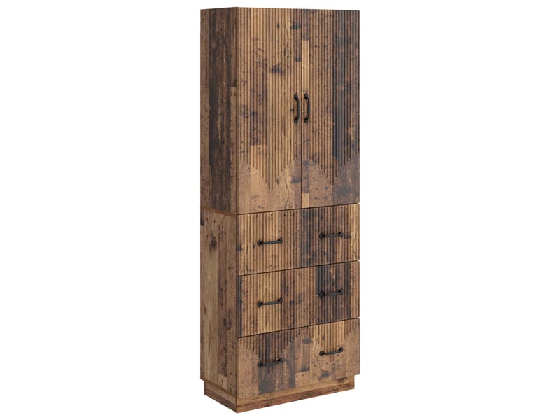 Ensemble de meubles 2 pcs, rangement de salon 66 x 34,5 x 87 cm bois d'ingénierie shl1193 - Conforama A