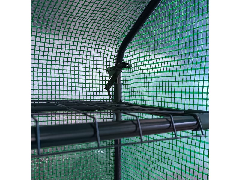  Serre 244x180x210 cm 8 niveaux métal vert  - Conforama C