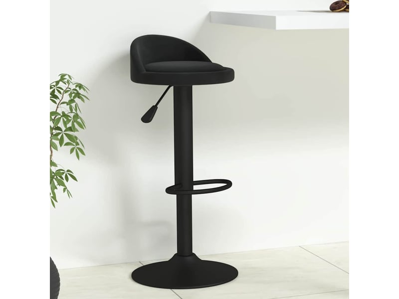  Tabouret de bar, chaise de bar noir velours shl60361  - Conforama B
