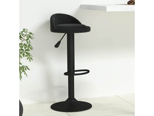 Tabouret de bar, chaise de bar noir velours shl60361
