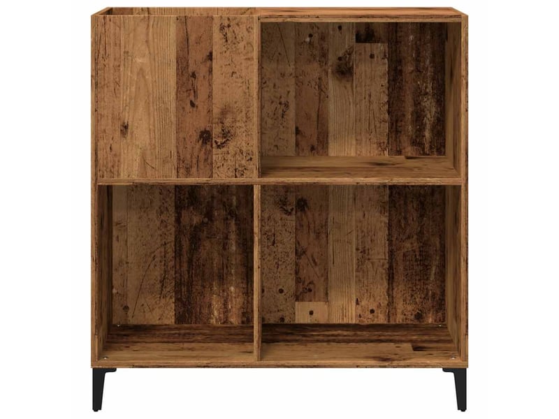  Armoire à disques, armoire de rangement vieux bois 84,5x38x89 cm bois d'ingénierie shl5220  - Conforama D