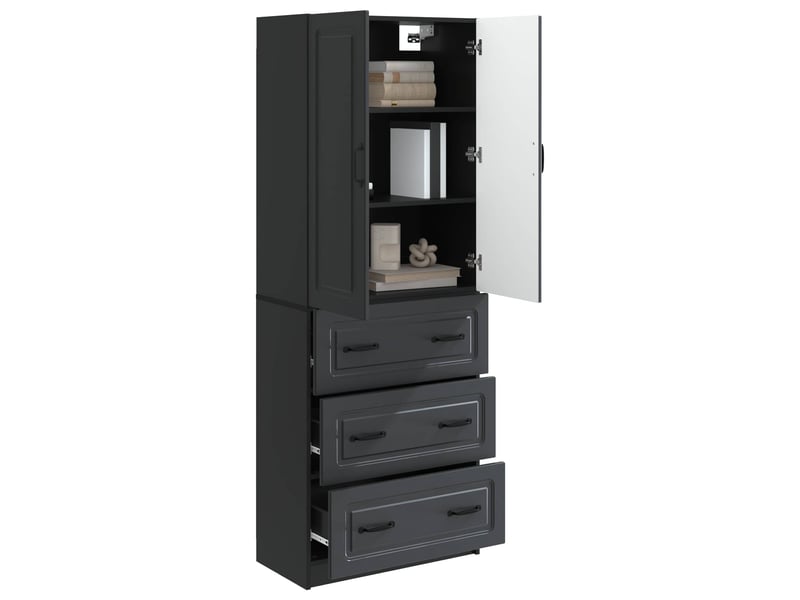  Ensemble de meubles 2 pcs, rangement de salon 66 x 34,5 x 87 cm bois d'ingénierie shl3721  - Conforama C
