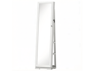 Miroir rectangulaire à poser coloris blanc    - 38 cm x 38 cm