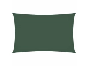 Voile de parasol - voile d'ombrage tissu oxford rectangulaire 5x8 m vert foncé