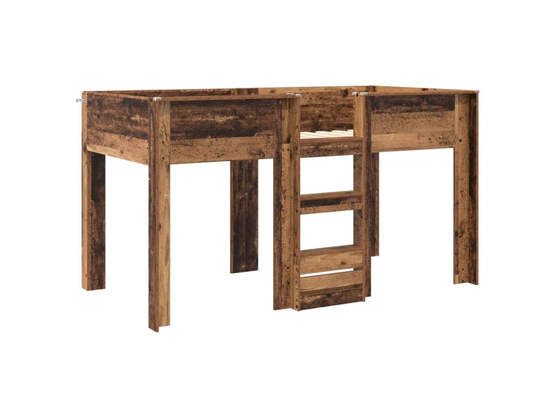  Lit superposé pour enfants - lit jeune bois ancien 80 x 200 cm  - Conforama D