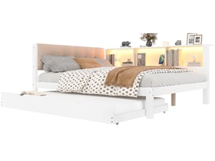 Lit 2 places 140x200 cm PHOEBE CAT   coloris blanc