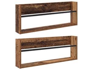Etagère 80 cm coloris marron  