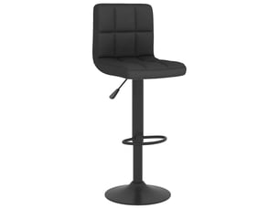 Tabouret de bar, chaise de bar noir tissu shl50161
