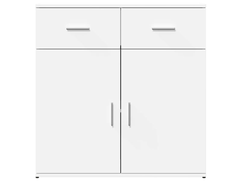  Buffets 2 pcs - bahut - meuble de rangement blanc 79x38x80 cm bois d’ingénierie  - Conforama E
