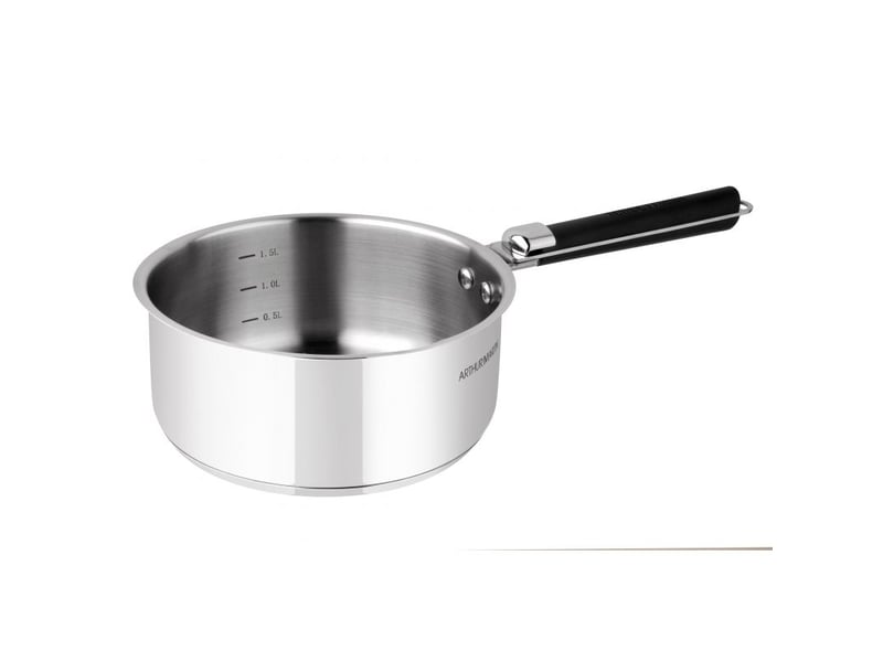 Set 3 casseroles 16-18-20cm avec poignée tous feux dont induction acier inoxydable arthur martin am9377 - Conforama D