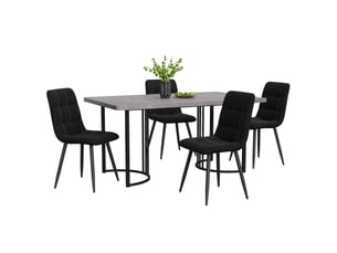 Ensemble table rectangulaire  4 chaise(s)  <strong>REDOM</strong> <strong></strong> 