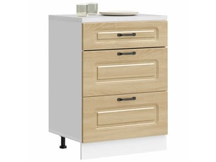 Meuble de rangement, armoire de cuisine kalmar chêne sonoma bois d'ingénierie shl863