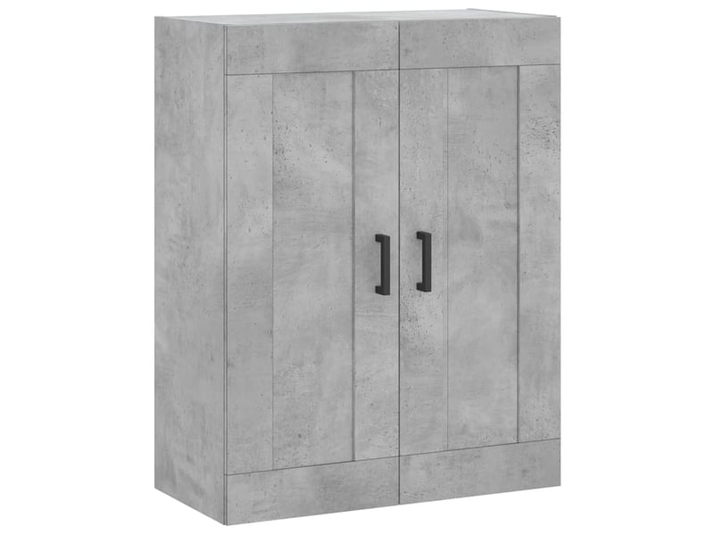  Buffet haut - bahut - meuble de rangement gris béton 69,5x34x180 cm bois d'ingénierie  - Conforama E