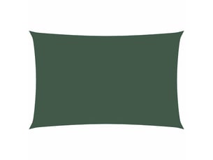 Voile de parasol - voile d'ombrage tissu oxford rectangulaire 2x5 m vert foncé