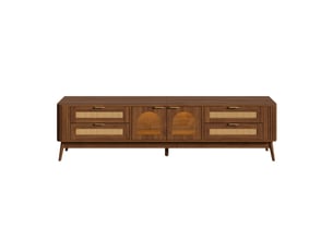 Meuble tv coloris bois foncé 180 cm <strong></strong> <strong></strong>