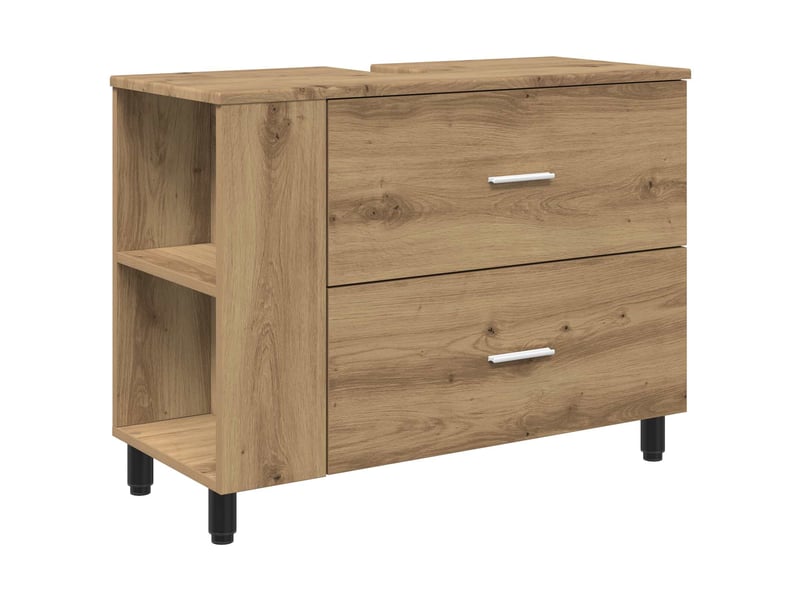  Unité de vanité de salle de bain, meuble de rangement chêne artisanal shl6829  - Conforama A