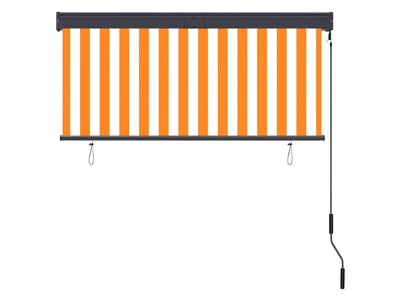  Store enrouleur, store roulant d'extérieur 140x250 cm blanc et orange cf47322  - Conforama D