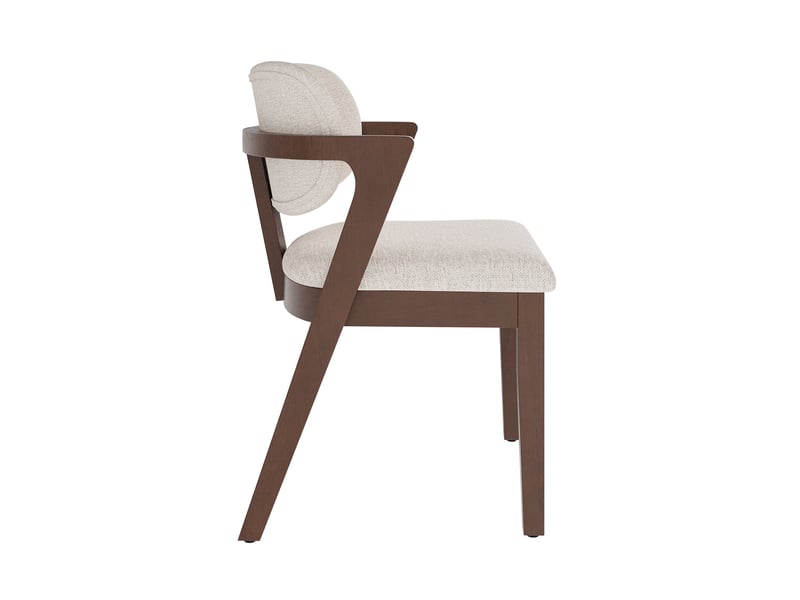 Lot de 2 chaises de salle à manger avec accoudoirs evryae - Conforama A