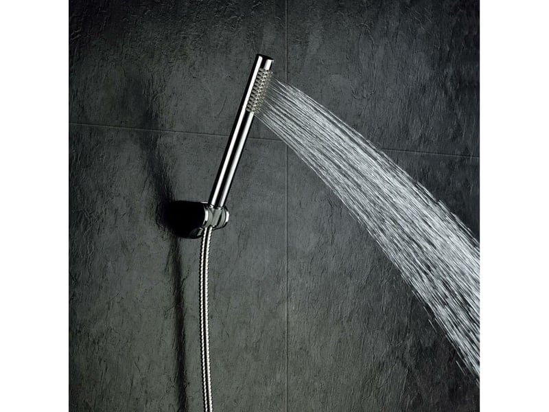  Pommeau de douche 1 jet douche douchette à économie d'eau haute pression douchette à main laiton chromé  - Conforama B