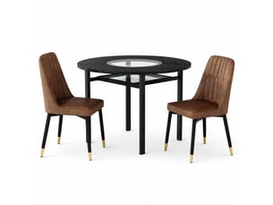 Ensemble table rond(e)  2 chaise(s)  <strong>STILVORA</strong> <strong></strong> 