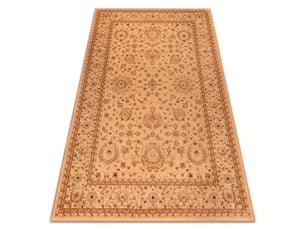 Tapis en laine kashqai 4303 100 oriental, cadre, ornement couleur saumon   vert 160x240 cm