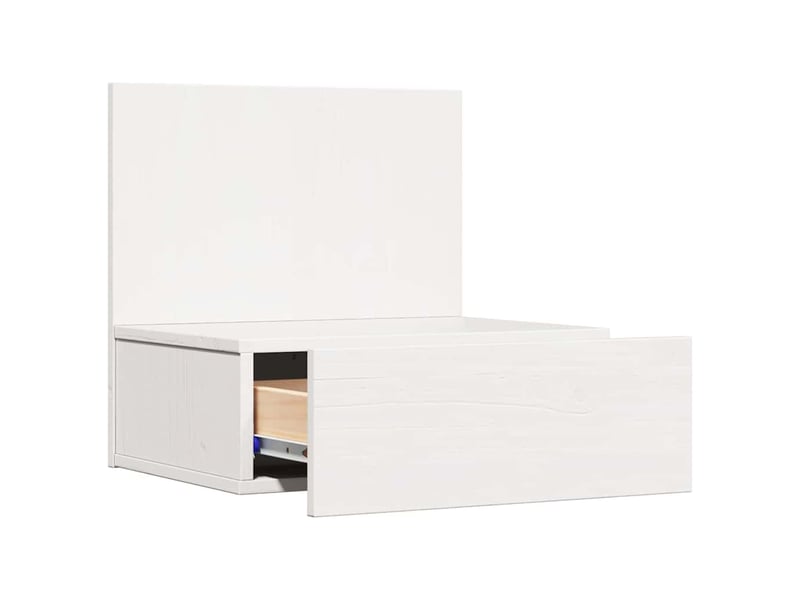  Table de chevet - cabinet de chevet - table de nuit blanc 42 x 32,5 x 40 cm bois massif en pin  - Conforama D