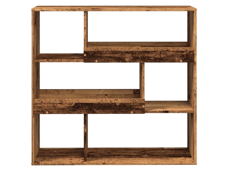  Bibliothèque, séparateur de pièce vieux bois 100x33x94,5 cm  - Conforama D