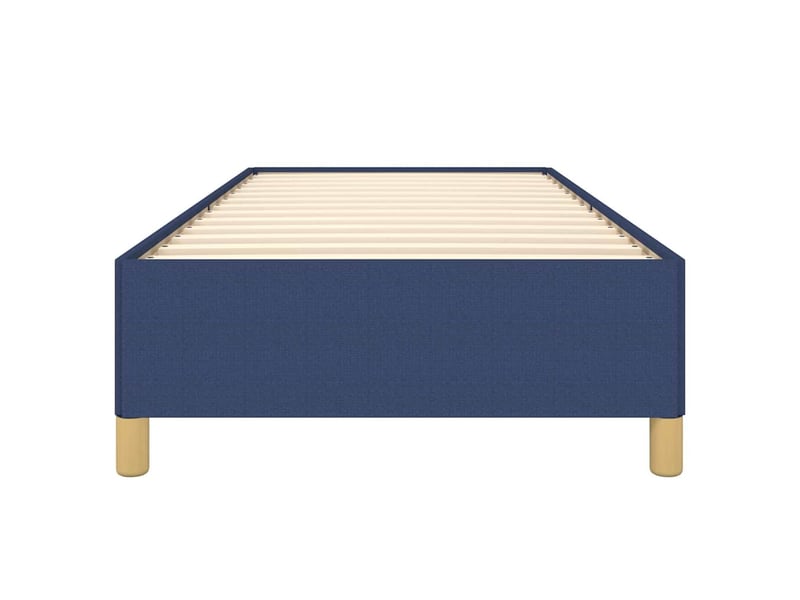  Lit simple- lit adulte -  cadre de lit sans matelas bleu 100x200 cm tissu  - Conforama D