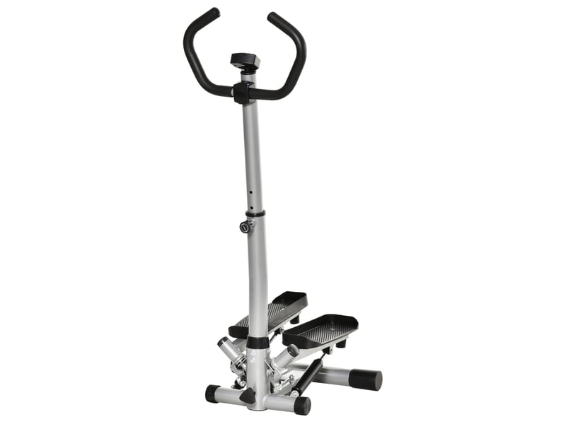  Appareil de step 41x32x53,5 cm avec guidon réglable, métal, noir  - Conforama A