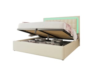 Lit coffre 180x200 cm    coloris blanc