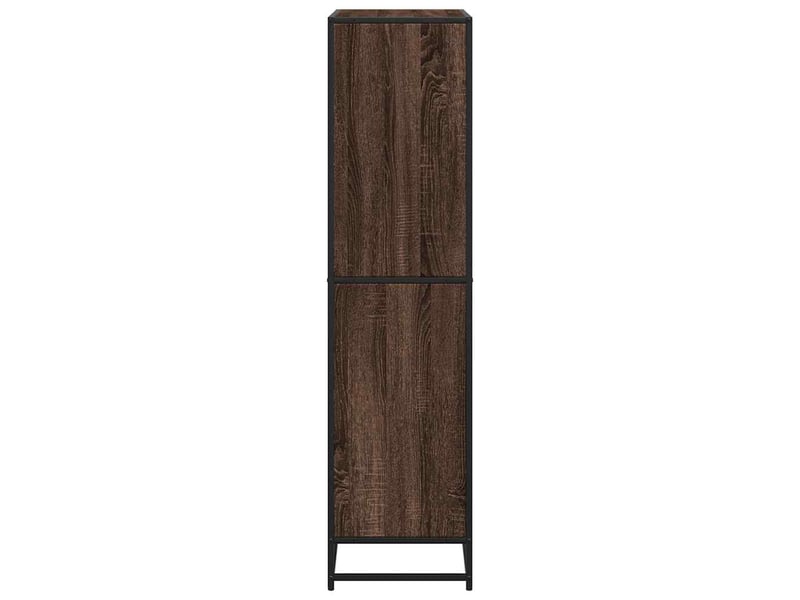  Bibliothèque, étagère de rangement chêne marron 80,5x35x139 cm bois d'ingénierie  - Conforama E